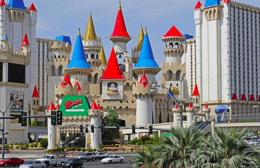 excalibur hotel casino map